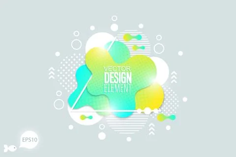 The modern vector liquid form design elements Stock Illustration