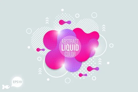 The modern vector liquid form design elements Stock Illustration