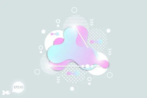 The modern vector liquid form design elements Stock Illustration