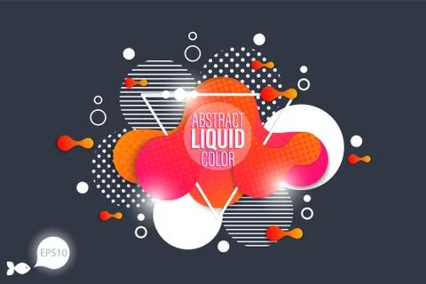 The modern vector liquid form design elements Stock Illustration