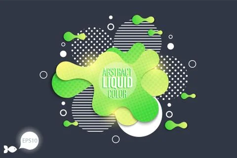 The modern vector liquid form design elements Stock Illustration