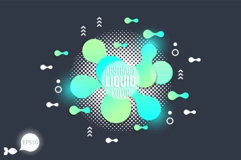 The modern vector liquid form design elements Stock Illustration
