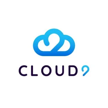 Modern Vector Logo Cloud 9 Stock Illustration