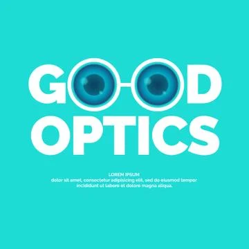 Modern vector logo good optics. Stock Illustration