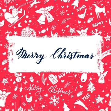 Modern vector New Year card or party design Stock Illustration