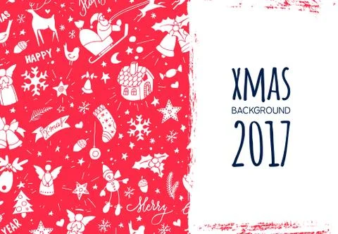Modern vector New Year card or party design 库存插图