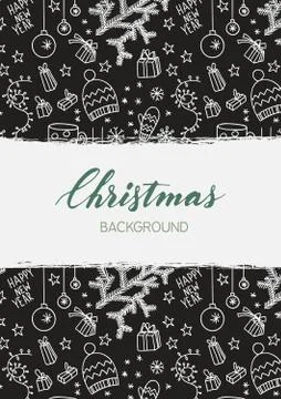 Modern vector New Year card or party design Stock Illustration