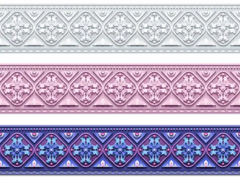 Modern vector ornamental stripe background. 스톡 일러스트