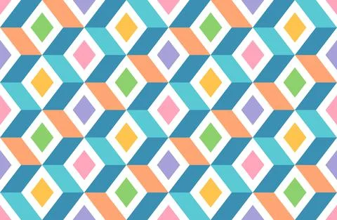 Modern vector seamless geometric pattern Stock Illustration