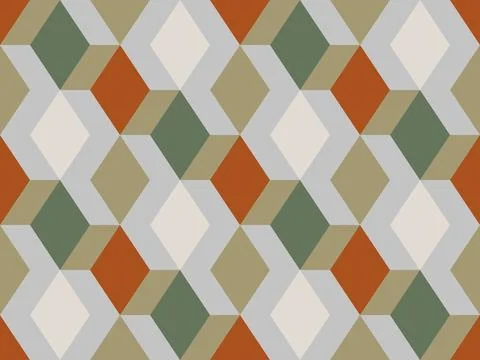 Modern vector seamless geometric pattern Ilustração Stock