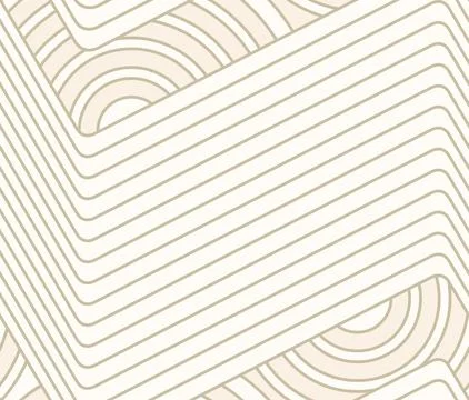 Modern vector seamless pattern of straight lines with 3d effect Stock Illustration