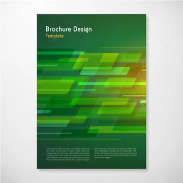 Modern Vector shape abstract brochure report design template Stock-Illustration