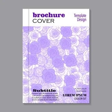Modern vector template for brochure cover Stock Illustration