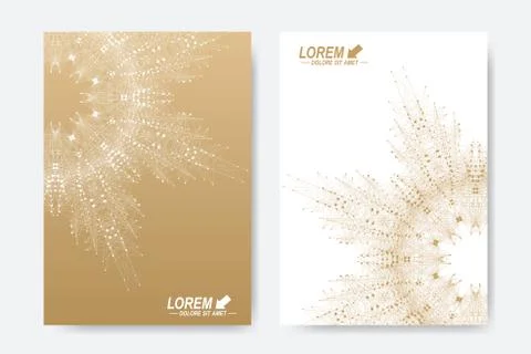 Modern vector template for brochure, flyer, cover or annual report. Abstract 库存插图