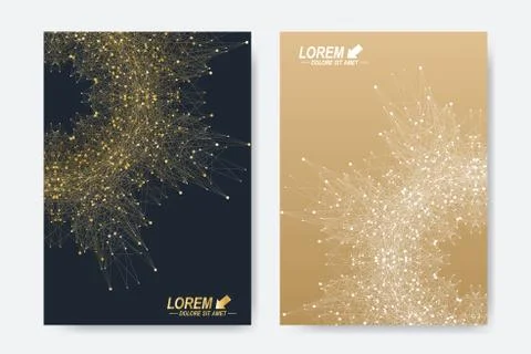 Modern vector template for brochure, Leaflet, flyer, cover, magazine or annual Illustrazione stock