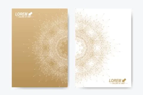 Modern vector template for brochure, Leaflet, flyer, cover, magazine or annual 스톡 일러스트