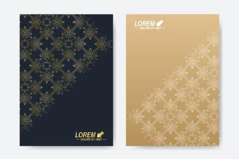 Modern vector template for brochure, Leaflet, flyer, cover, magazine or annual Stock Illustration