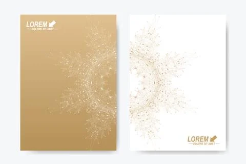 Modern vector template for brochure, Leaflet, flyer, cover, magazine or annual Stock Illustration