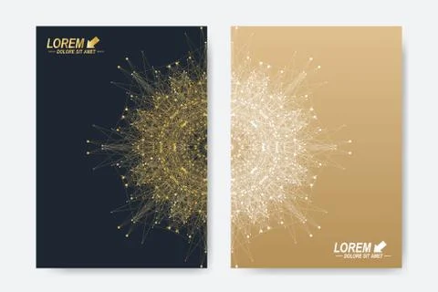 Modern vector template for brochure, Leaflet, flyer, cover, magazine or annual Illustrazione stock