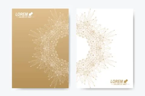 Modern vector template for brochure, Leaflet, flyer, cover, magazine or annual Stock Illustration