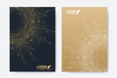 Modern vector template for brochure, Leaflet, flyer, cover, magazine or annual Stock Illustration