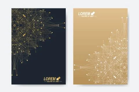 Modern vector template for brochure, Leaflet, flyer, cover, magazine or annual Illustrazione stock