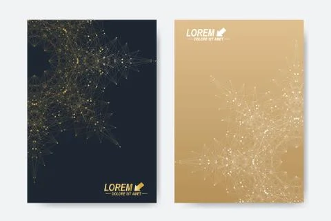 Modern vector template for brochure, Leaflet, flyer, cover, magazine or annual Stock Illustration