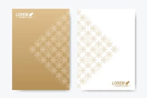 Modern vector template for brochure, Leaflet, flyer, cover, magazine or annual Stock Illustration