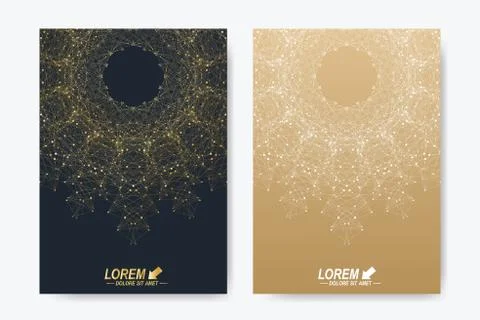 Modern vector template for brochure, Leaflet, flyer, cover, magazine or annual Stock Illustration