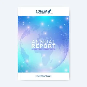 Modern vector template for brochure, leaflet, flyer, cover, magazine or annual Stock Illustration