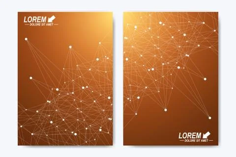 Modern vector template for brochure, leaflet, flyer, cover, magazine or annual Stock Illustration