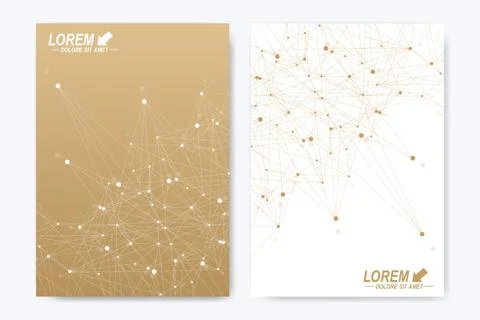 Modern vector template for brochure Leaflet flyer advert cover magazine or Stock Illustration