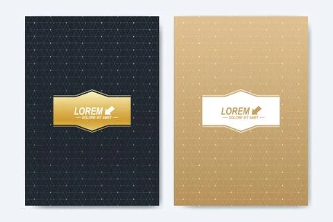 Modern vector template for brochure, Leaflet, flyer, cover, booklet, magazine or Illustrazione stock