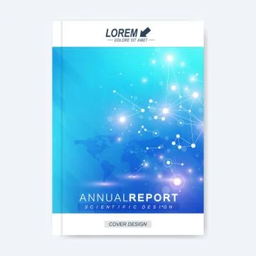 Modern vector template for brochure, leaflet, flyer, cover, magazine or annual 库存插图