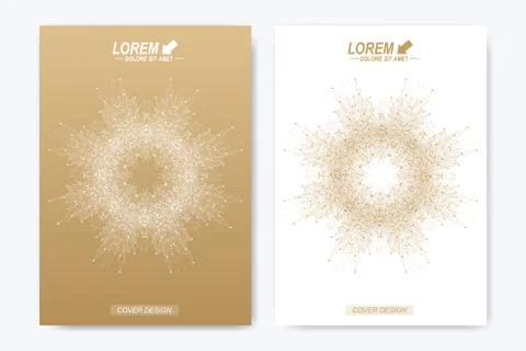 Modern vector template for brochure, leaflet, flyer, cover, magazine or annual Stock Illustration