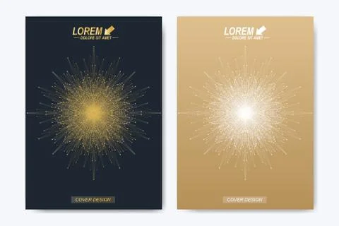 Modern vector template for brochure, leaflet, flyer, cover, magazine or annual Stock Illustration