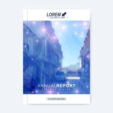 Modern vector template for brochure, leaflet, flyer, cover, magazine or annual Stock Illustration