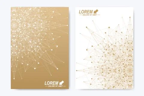Modern vector template for brochure leaflet flyer cover catalog magazine or Stock Illustration