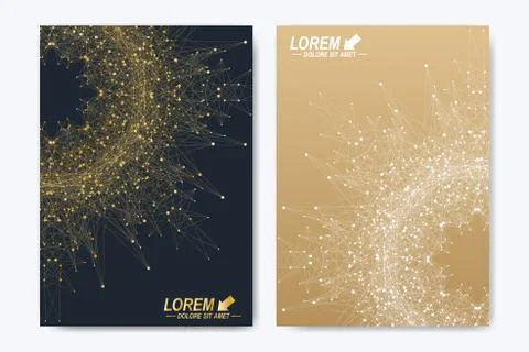 Modern vector template for brochure leaflet flyer cover catalog magazine or Illustrazione stock