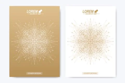Modern vector template for brochure leaflet flyer cover catalog magazine or Stock Illustration