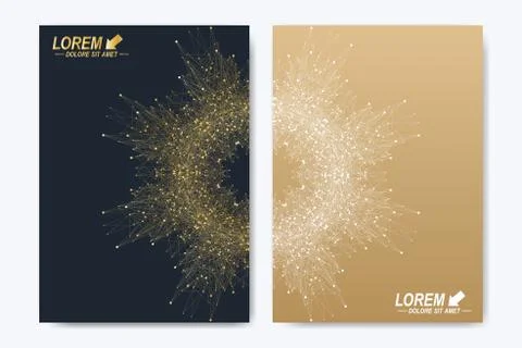 Modern vector template for brochure leaflet flyer cover catalog magazine or Stock Illustration