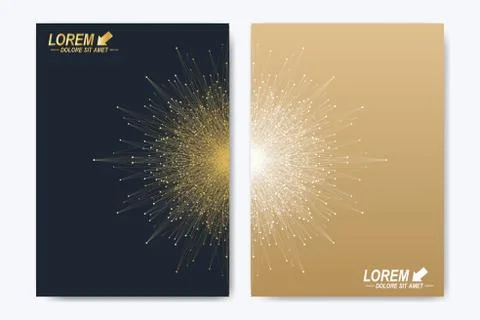 Modern vector template for brochure leaflet flyer cover catalog magazine or Stock Illustration