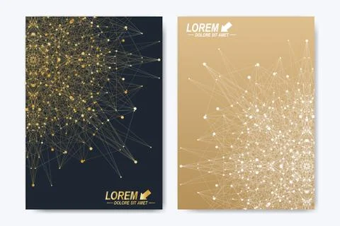 Modern vector template for brochure leaflet flyer cover catalog magazine or Illustrazione stock