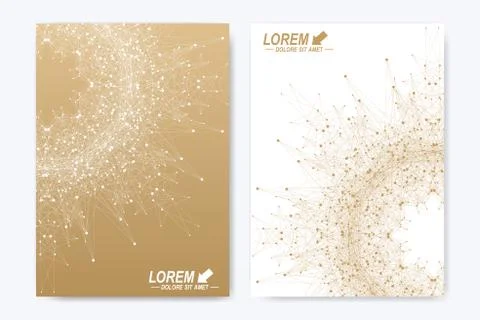 Modern vector template for brochure leaflet flyer cover catalog magazine or Stock Illustration