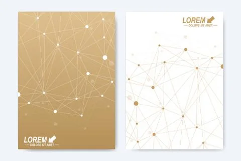 Modern vector template for brochure Leaflet flyer advert cover catalog magazine Stock Illustration