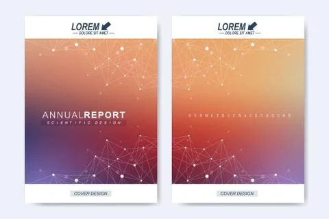 Modern vector template for brochure, leaflet, flyer, cover, magazine or annual Stock Illustration