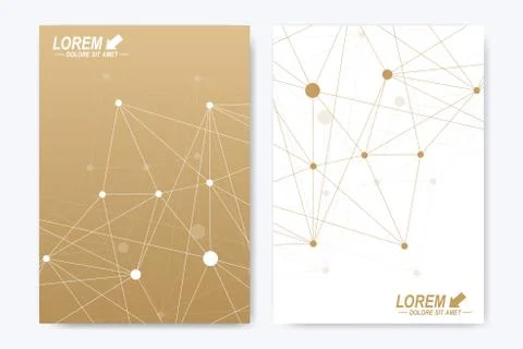 Modern vector template for brochure, Leaflet, flyer, advert, cover, catalog Stock Illustration