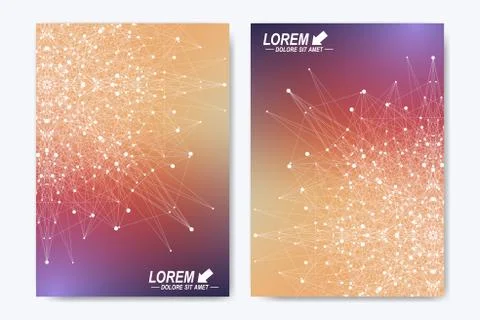 Modern vector template for brochure, leaflet, flyer, cover, catalog, magazine or Stock Illustration