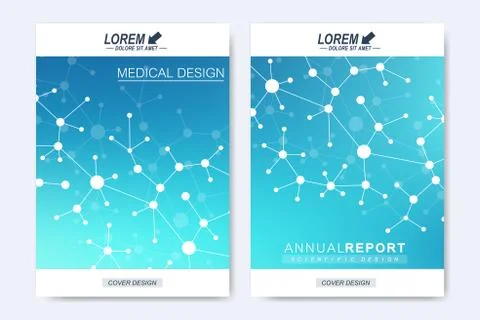 Modern vector template for brochure, Leaflet, flyer, advert, cover, catalog Stock Illustration