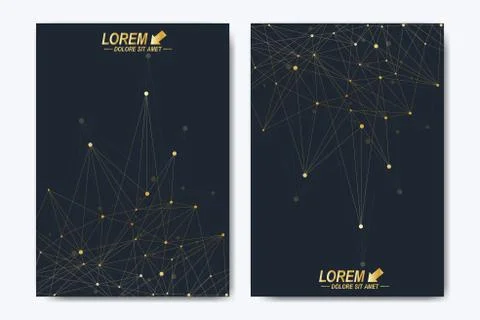 Modern vector template for brochure, Leaflet, flyer, advert, cover, catalog Stock Illustration